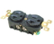 Audio Grade NEMA 5-20R receptacle black shell Gold Plated