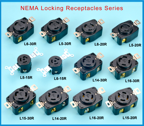 NEMA L6-15R Locking Receptacles, Taiwan NEMA L6-15R Locking Receptacles